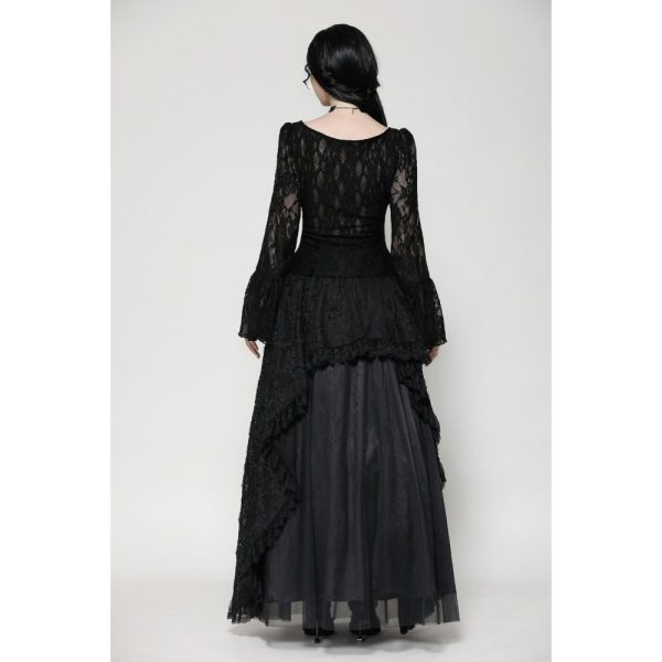 Dark In Love Dreda Lace Gothic Top