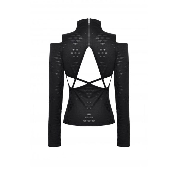 Dark In Love Omen Open Back Detail Top