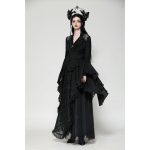 Dark In Love Syrena Cross Bell Sleeves Black Gothic Top