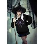 Dark In Love Witch Night Sweater With Collar Detail