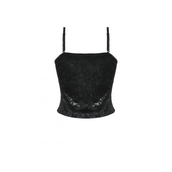 Dark In Love Dana Lace Velvet Gothic Top