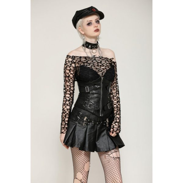Dark In Love Enchantress Fishnet Gothic Top