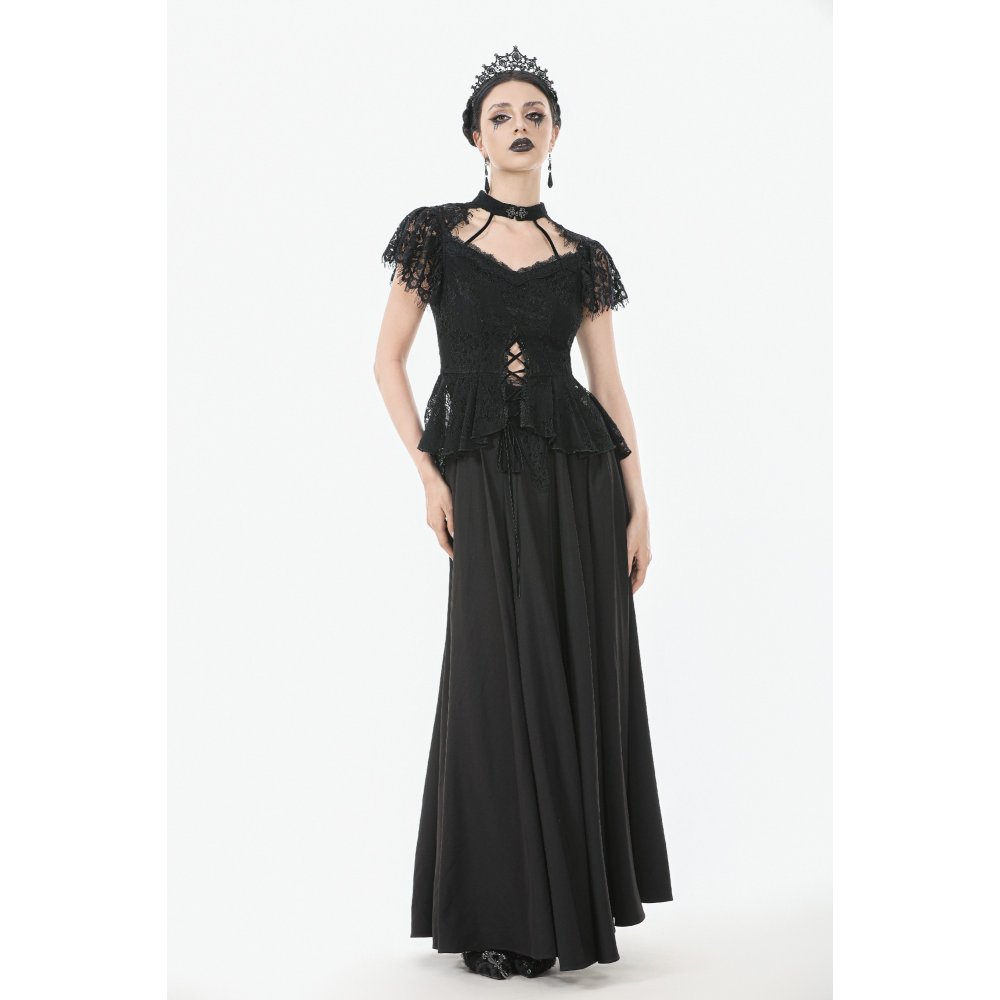 Dark In Love Nixara Lace Collar Top