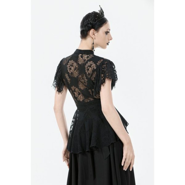 Dark In Love Nixara Lace Collar Top