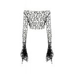 Dark In Love Webrot Fishnet Shredded Gothic-Punk Top