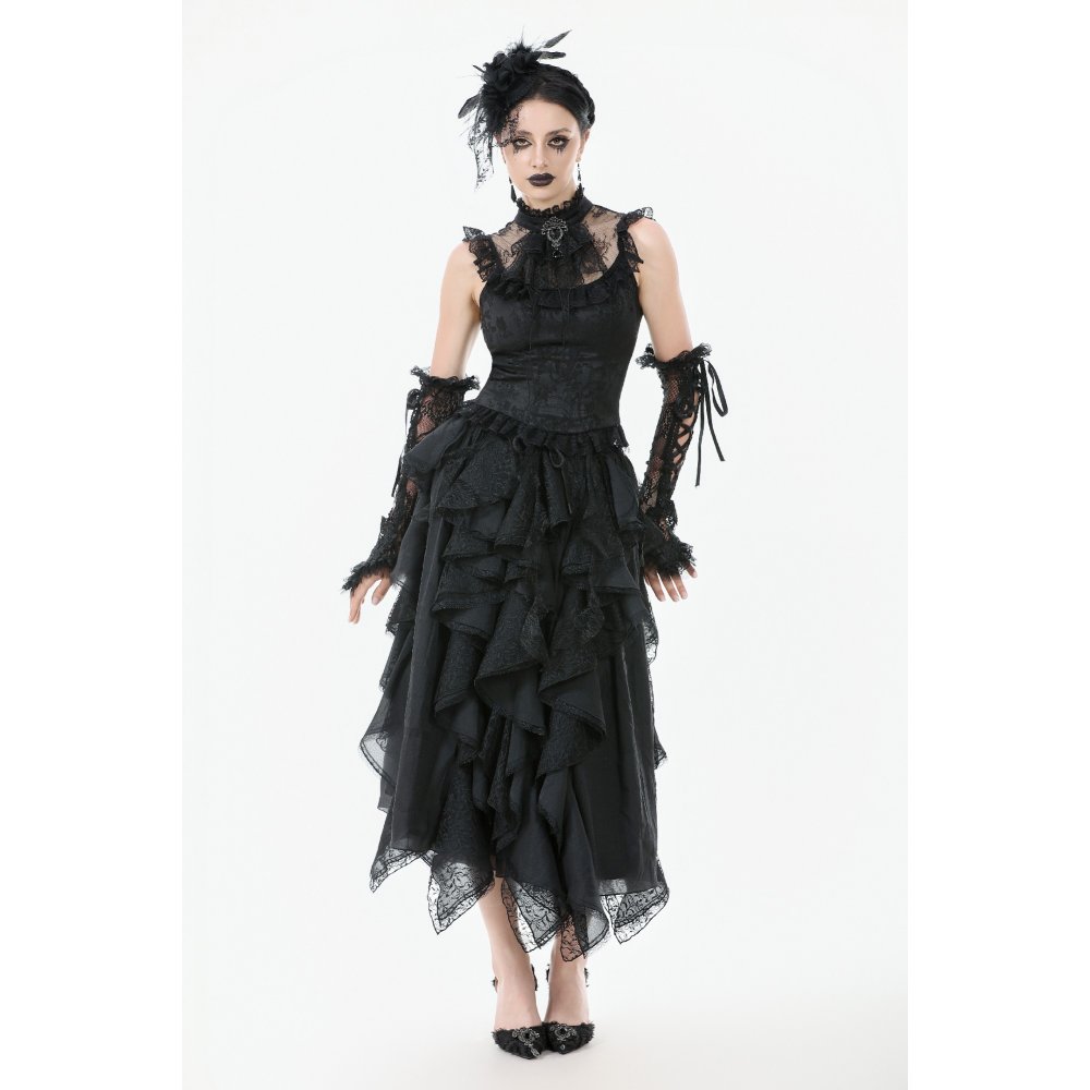 Dark In Love Arabelle Ruffle Gothic Top