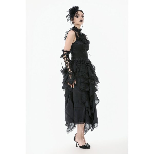 Dark In Love Arabelle Ruffle Gothic Top
