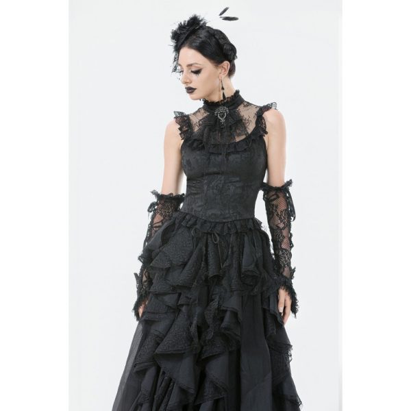 Dark In Love Arabelle Ruffle Gothic Top