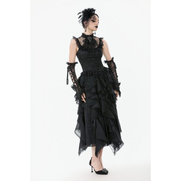Dark In Love Arabelle Ruffle Gothic Top