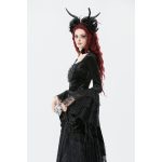 Dark In Love Layla Velvet Long Sleeve Lace Top