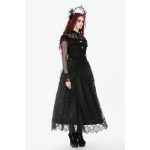 Dark In Love Hollow Ruffle & Sheer Gothic Top