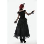 Dark In Love Hollow Ruffle & Sheer Gothic Top