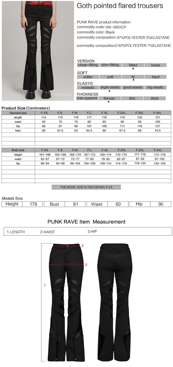 Punk Rave Disorder Flare Pants