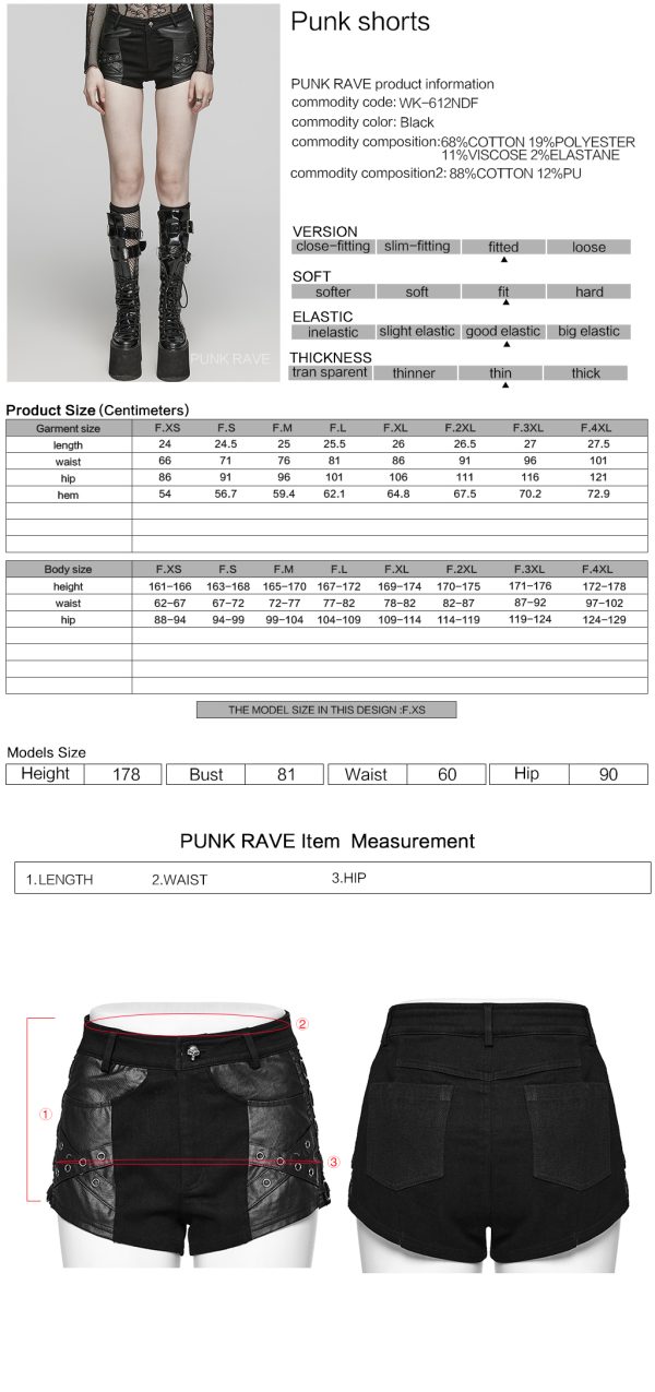 Punk Rave Ripper Shorts