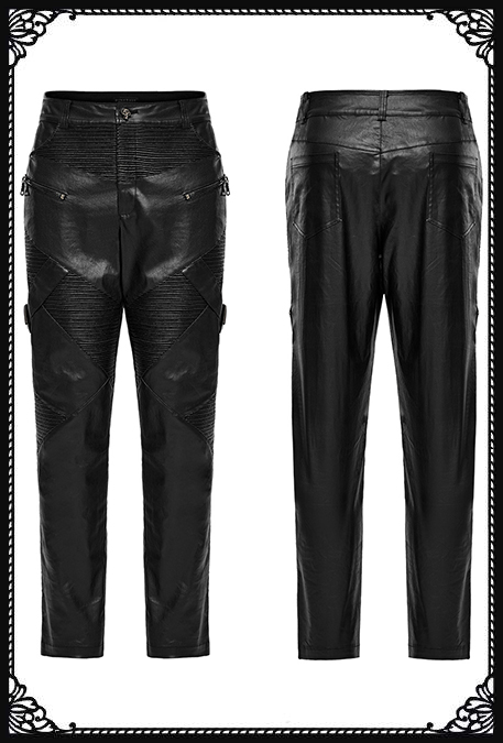 Punk Rave Vulcan Faux Leather Pants