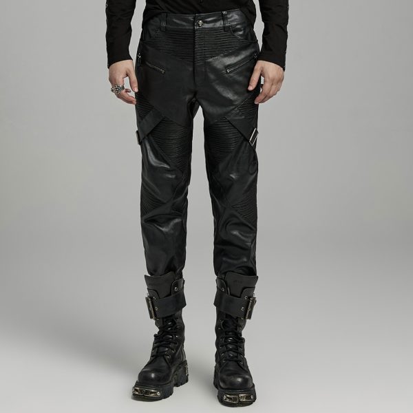 Punk Rave Vulcan Faux Leather Pants