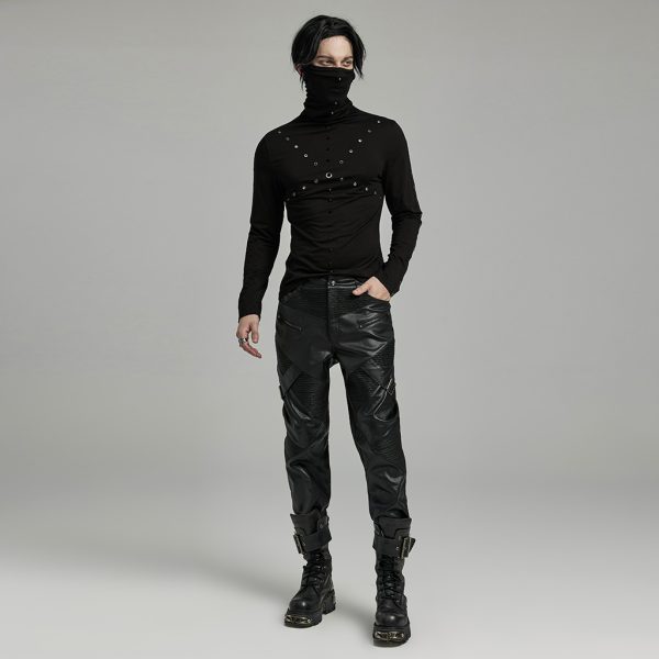Punk Rave Vulcan Faux Leather Pants
