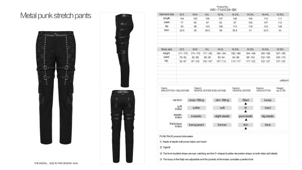 Punk Rave Edward Buckles Gothic Trousers