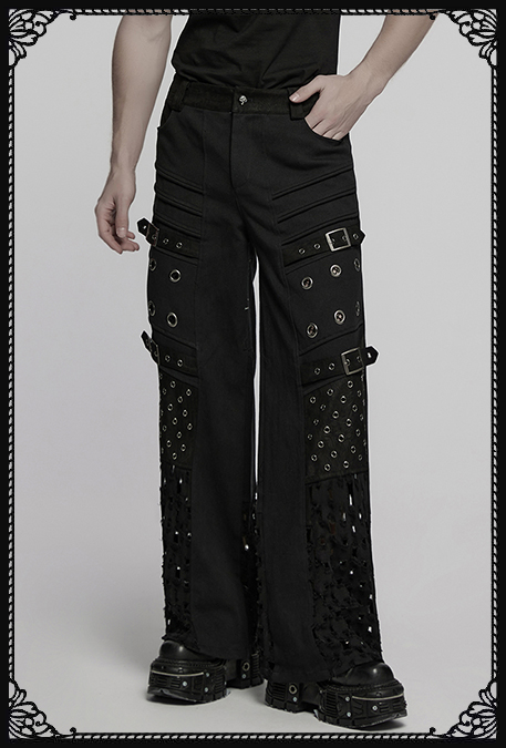 Punk Rave Kiro Distressed Denim With Eyelets