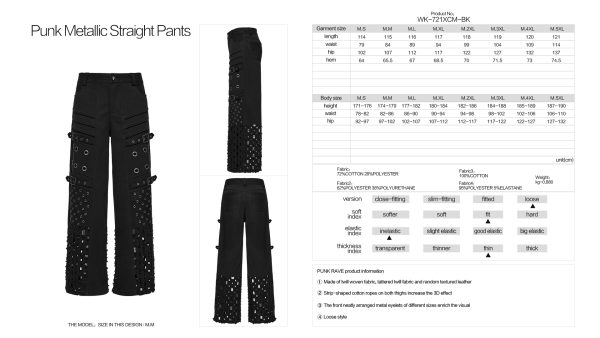 Punk Rave Kiro Distressed Denim With Eyelets