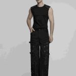 Punk Rave Kiro Distressed Denim With Eyelets