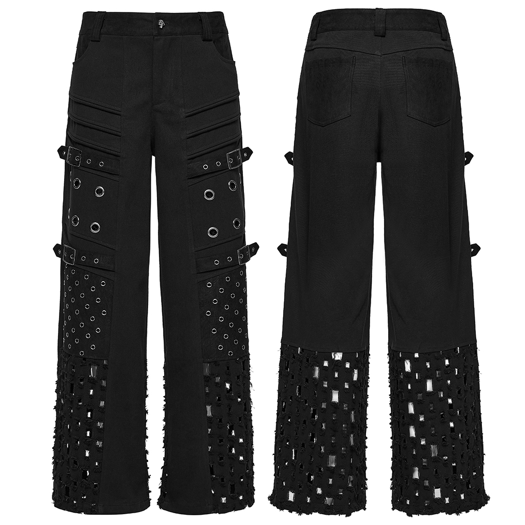 Punk Rave Kiro Distressed Denim With Eyelets