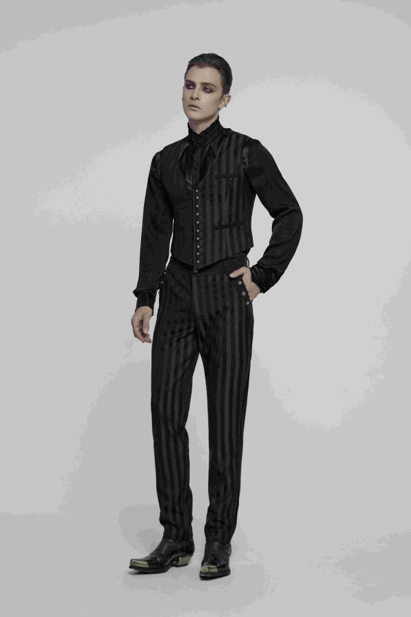 Punk Rave Sweeney Todd Gothic Pinstripe Trousers