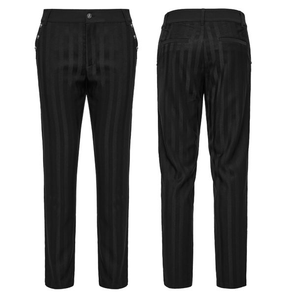 Punk Rave Sweeney Todd Gothic Pinstripe Trousers