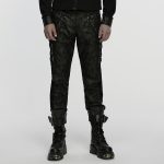 Punk Rave Zane Eyelets Strap Trousers