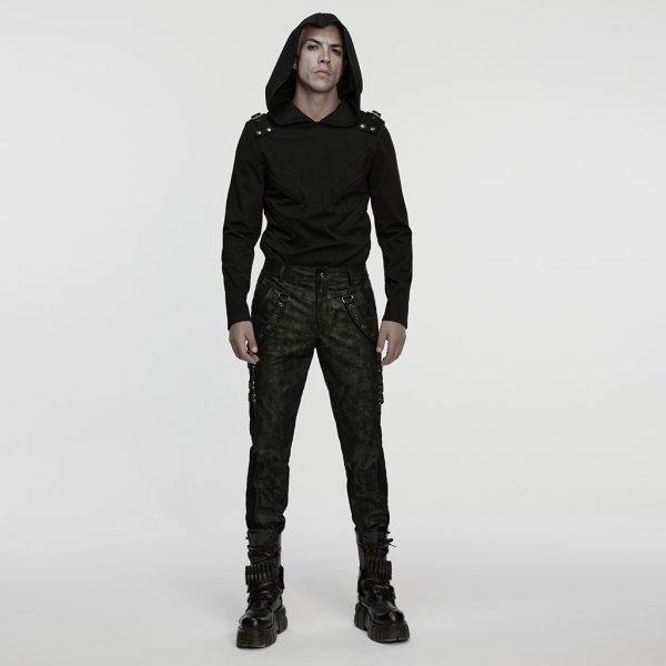 Punk Rave Zane Eyelets Strap Trousers