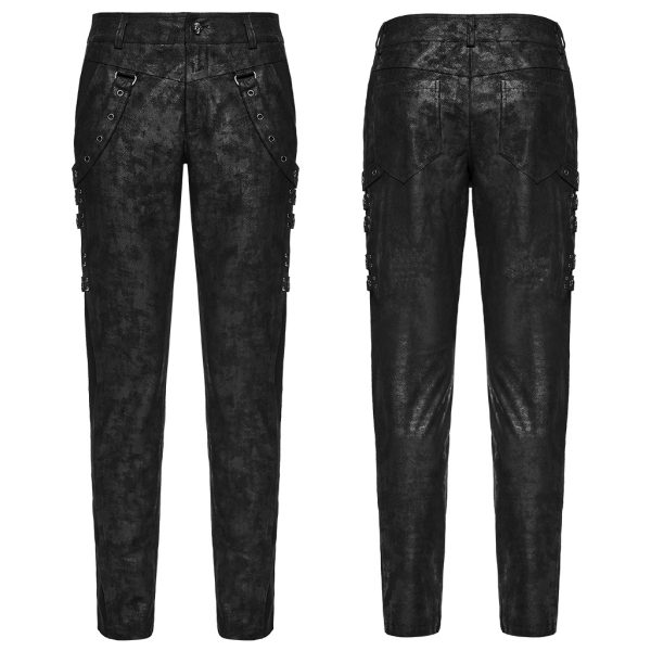 Punk Rave Zane Eyelets Strap Trousers