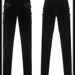 Punk Rave Maddox Velvety Gothic Men Trousers