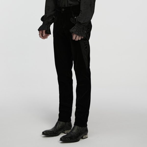 Punk Rave Maddox Velvety Gothic Men Trousers