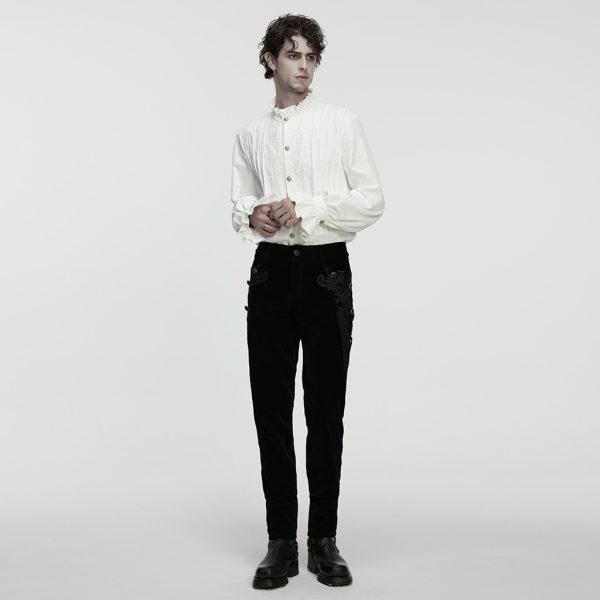 Punk Rave Maddox Velvety Gothic Men Trousers