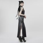 Punk Rave Dark Future Waves Long Dress