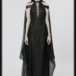 Punk Rave Godiva Long Dress with Cape