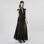 Punk Rave Godiva Long Dress with Cape