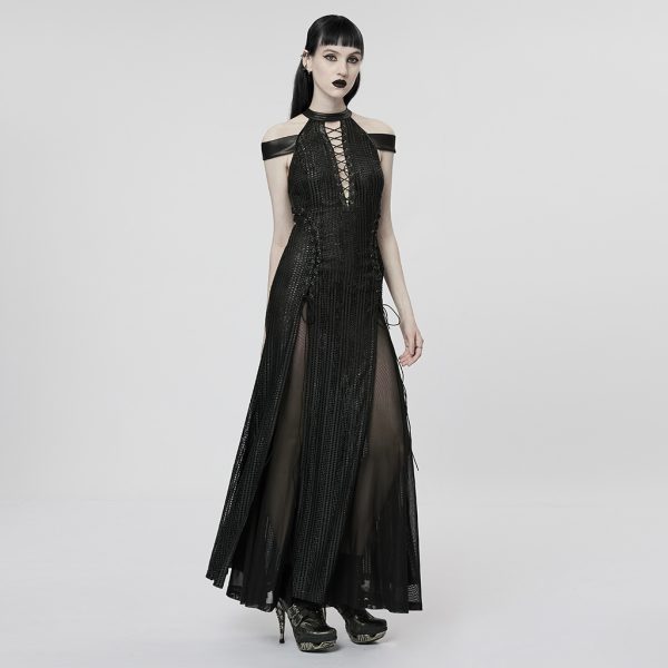 Punk Rave Godiva Long Dress with Cape