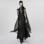 Punk Rave Godiva Long Dress with Cape
