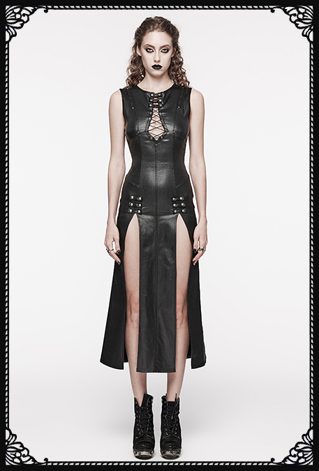 Punk Rave Kadassia Faux Leather Dress