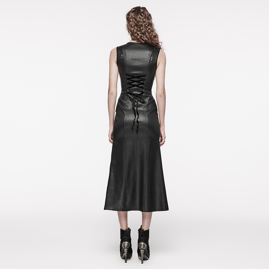 Punk Rave Kadassia Faux Leather Dress