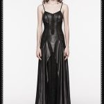 Punk Rave Amaryllis Shredded Detail Faux Leather Dress