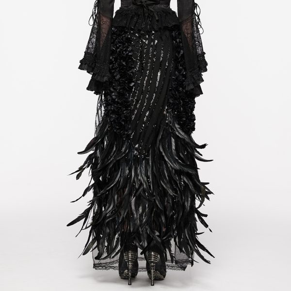 Punk Rave Black Swan Skirt
