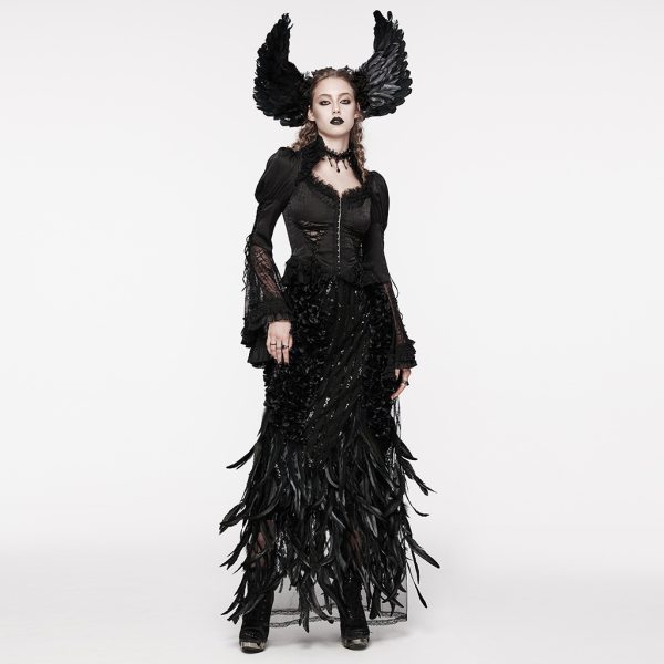 Punk Rave Black Swan Skirt