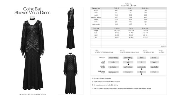 Punk Rave  No Bound Bat Gothic Dress
