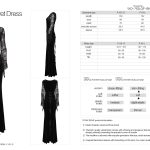 Punk Rave Karin Gothic Long Velvet Dress