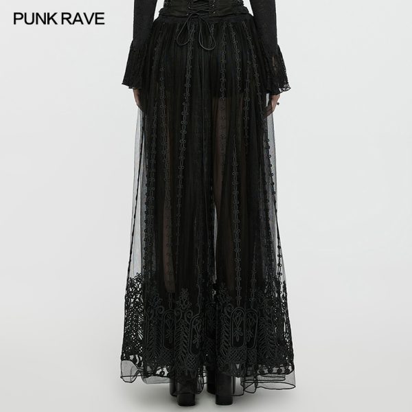 Punk Rave Graveyard Queen Lace Gothic Skirt