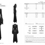 Punk Rave Licia Gothic Mandarin Collar Dress