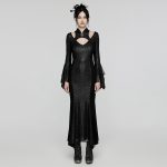 Punk Rave Licia Gothic Mandarin Collar Dress