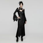 Punk Rave Licia Gothic Mandarin Collar Dress